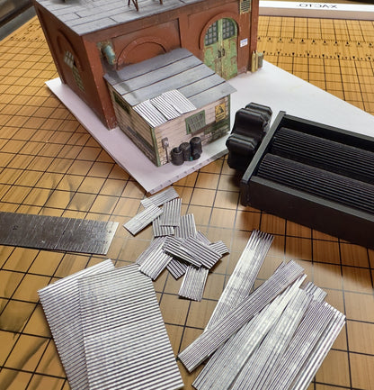 Corrugated iron maker for Model Railways / Diarama (4mm scale, 1:76, 00 gauge)